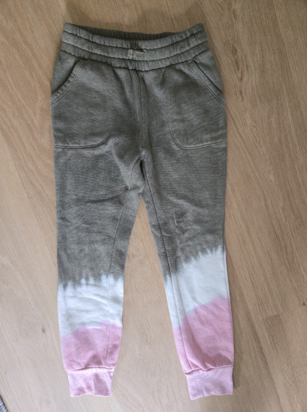 GAP Olive Green Joggers W/ White & Pink Tie-Dye